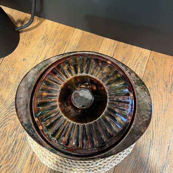 📍Vintage Cake Bowl with Lid – Céramique de Beauce for Vachon (Quebec) - Picture 6 of 14